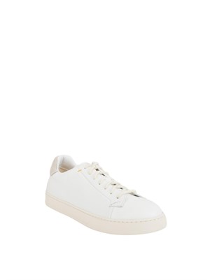 Sneaker uomo Doucal's in pelle bianca in UOMO