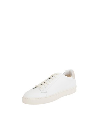 Sneaker uomo Doucal's in pelle bianca in UOMO