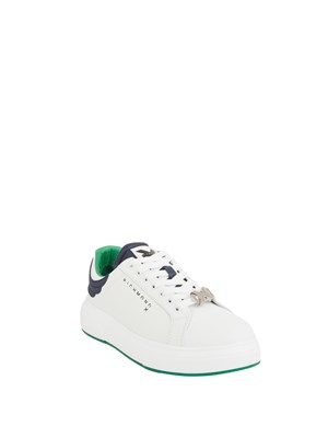 Sneakers uomo Richmond X in pelle bianca con dettagli ricamati in UOMO
