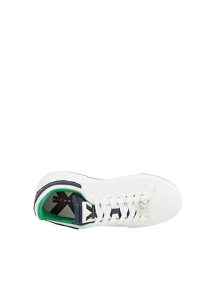 Sneakers uomo Richmond X in pelle bianca con dettagli ricamati in UOMO