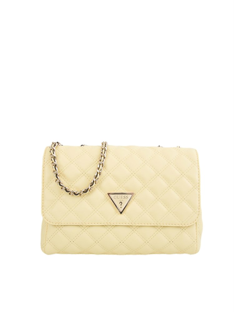 Borsa a tracolla Guess Jeans in similpelle trapuntata gialla