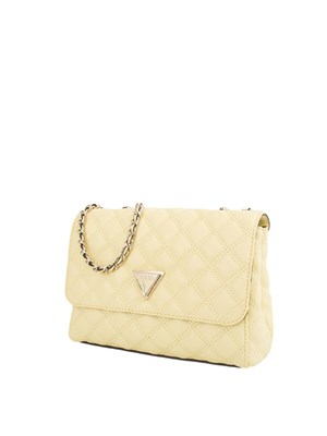 Borsa a tracolla Guess Jeans in similpelle trapuntata gialla in DONNA