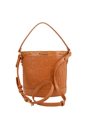 Borsa donna Liu Jo secchiello medio in ecopelle cuoio con logo in DONNA