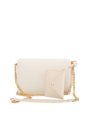 Borsa donna Liu Jo in pelle ecologica avorio con cuciture e piccola pochette in DONNA
