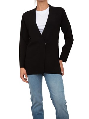 Cardigan giacca Nenette in maglia nera in DONNA