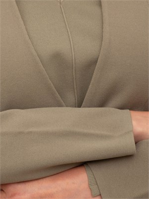 Cardigan giacca Nenette in maglia verde salvia in DONNA