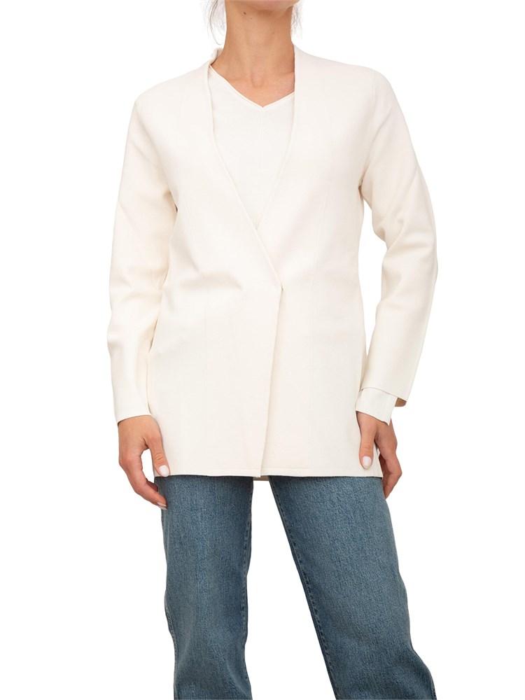 Cardigan giacca Nenette in maglia avorio