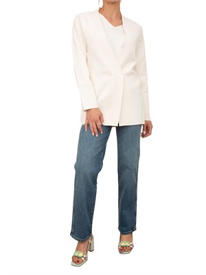 Cardigan giacca Nenette in maglia avorio in DONNA