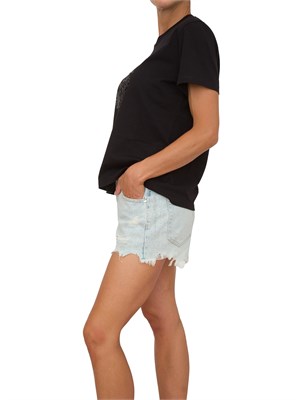 T-shirt nera Liu Jo donna con 