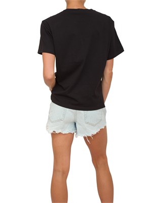 T-shirt nera Liu Jo donna con 