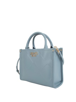Borsa donna Liu Jo in ecopelle blu denim con charm e tracolla in DONNA