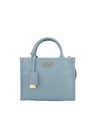Borsa donna Liu Jo in ecopelle blu denim con charm e tracolla in DONNA