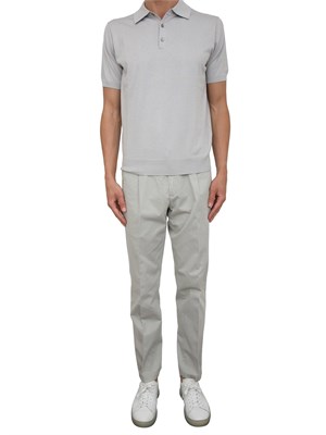 Pantalone Siviglia grigio in misto cotone lino in UOMO