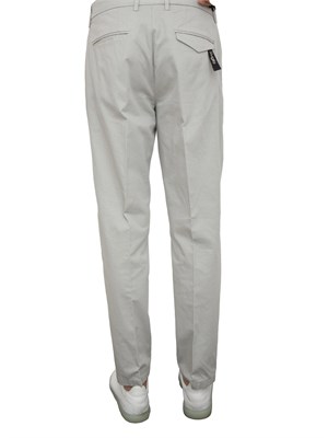 Pantalone Siviglia grigio in misto cotone lino in UOMO