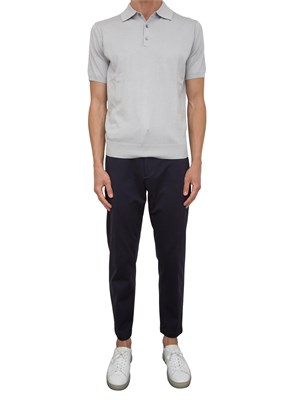 Pantalone Siviglia blu in misto cotone in UOMO