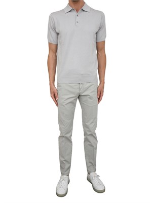 Pantalone chino Siviglia grigio in cotone in UOMO