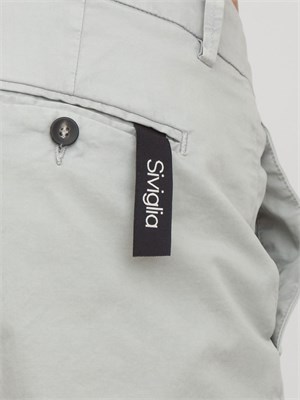 Pantalone chino Siviglia grigio in cotone in UOMO