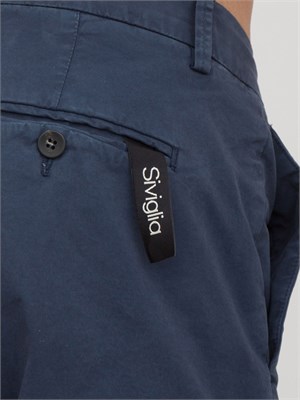 Pantalone chino Siviglia blu in cotone in UOMO