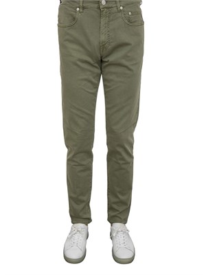 Pantalone chino Siviglia verde in cotone in UOMO