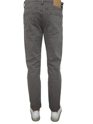 Pantalone chino Siviglia grigio in cotone in UOMO
