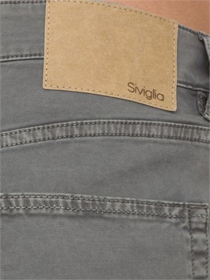 Pantalone chino Siviglia grigio in cotone in UOMO