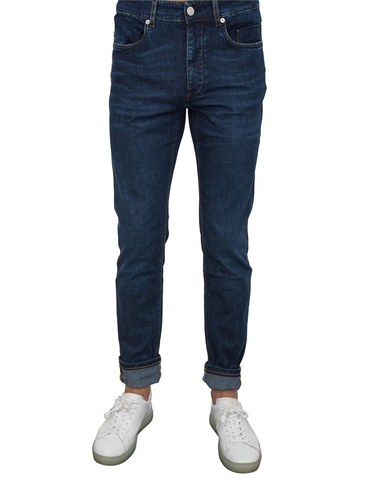 Jeans denim 5 tasche uomo Siviglia lavaggio scuro slim fit