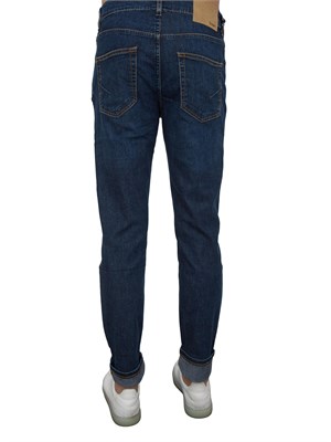 Jeans denim 5 tasche uomo Siviglia lavaggio scuro slim fit in UOMO