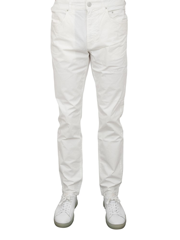 Pantalone chino Siviglia bianco in cotone