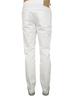Pantalone chino Siviglia bianco in cotone in UOMO