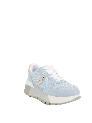 Sneakers Liu Jo celesti con suede e dettaglio rete in DONNA