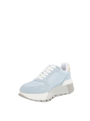 Sneakers Liu Jo celesti con suede e dettaglio rete in DONNA