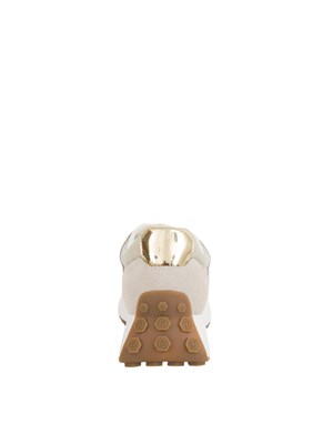 Sneakers beige Liu Jo con logo argento e battistrada sul tallone. in DONNA