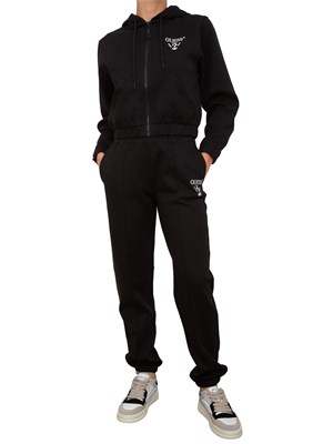 Pantaloni jogger neri Guess Jeans con logo in DONNA