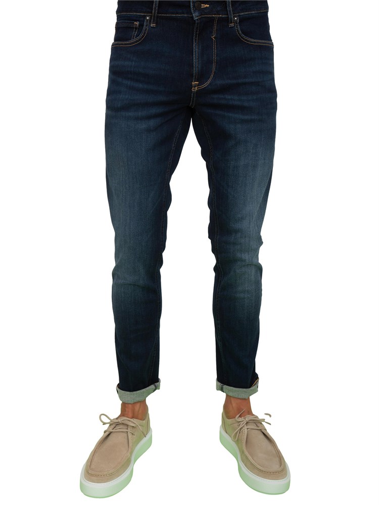 Jeans uomo slim Guess Jeans con lavaggio scuro effetto used