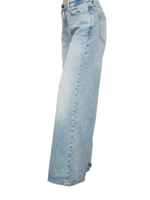 Jeans chiaro donna Guess Jeans modello relaxed con lavaggio scolorito in DONNA