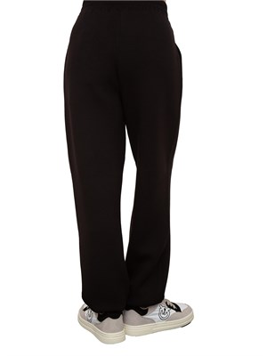 Pantalone jogger nero Guess Jeans donna con logo strass in DONNA
