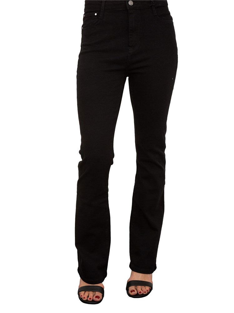 Jeans skinny nero Guess Jeans con gamba svasata
