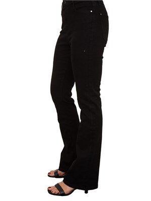 Jeans skinny nero Guess Jeans con gamba svasata in DONNA