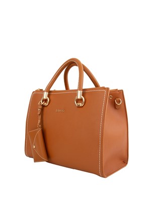 Borsa donna Liu Jo modello satchel in ecopelle cuoio in DONNA