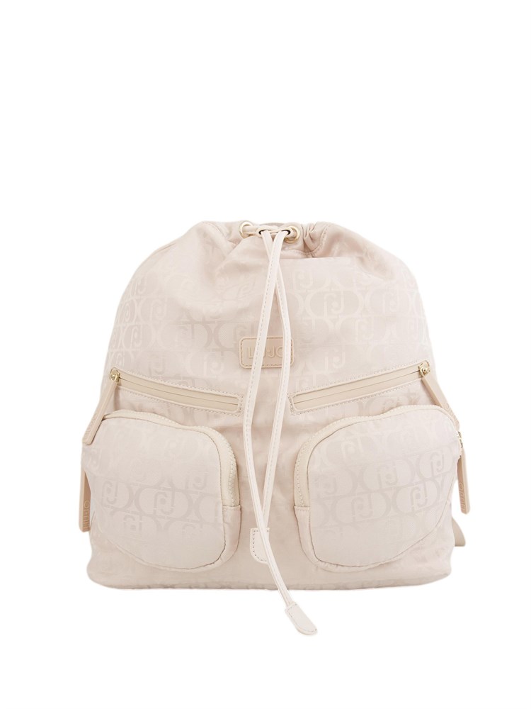 Zaino donna Liu Jo con logo all over e chiusura con coulisse