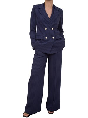 Giacca doppiopetto donna Guess by Marciano gessato blu in DONNA