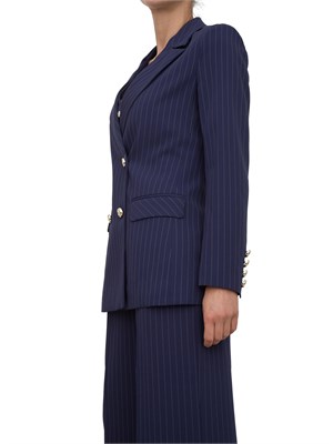 Giacca doppiopetto donna Guess by Marciano gessato blu in DONNA