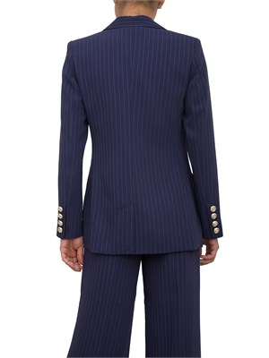Giacca doppiopetto donna Guess by Marciano gessato blu in DONNA