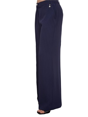 Pantaloni donna Guess by Marciano in viscosa gessata blu all over in DONNA
