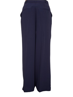 Pantaloni donna Guess by Marciano in viscosa gessata blu all over in DONNA