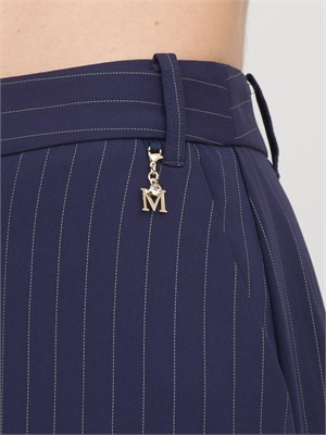 Pantaloni donna Guess by Marciano in viscosa gessata blu all over in DONNA