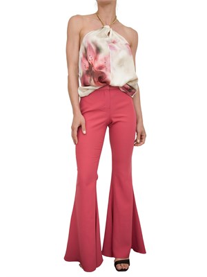 Top scollo americana Guess by Marciano con stampa floreale e catena sul collo in DONNA