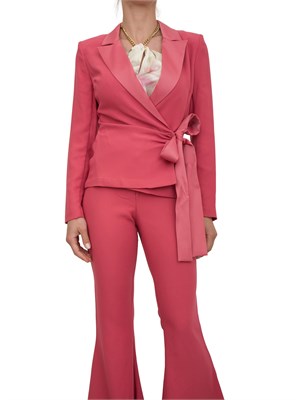 Giacca donna Guess by Marciano con chiusura fiocco in tessuto elasticizzato fucsia in DONNA
