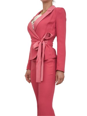 Giacca donna Guess by Marciano con chiusura fiocco in tessuto elasticizzato fucsia in DONNA