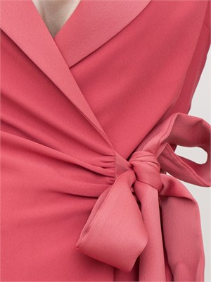 Giacca donna Guess by Marciano con chiusura fiocco in tessuto elasticizzato fucsia in DONNA